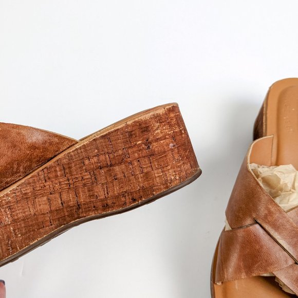 Kork-Ease Sabrina Leather Strappy Platform Sandal Brown Size 6/36.5 - Picture 16 of 16